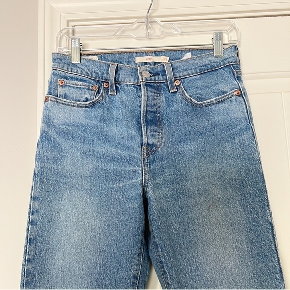 Levi’s Wedgie Icon Fit Ankle Jeans These Dreams Medium Wash - Picture 4 of 11